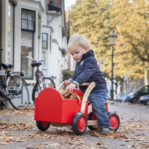 New Classic Toys Tricycle en bois rouge